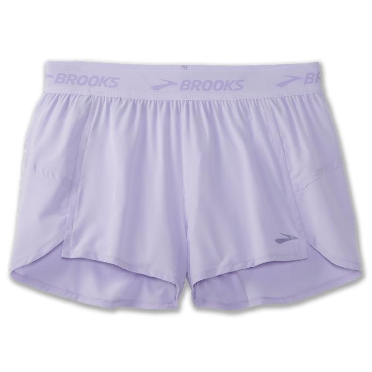 Brooks Chaser 3" Womens Running Shorts - Violet Dash Stripe/Lavender Purple - Indonesia (NZJI-01872)